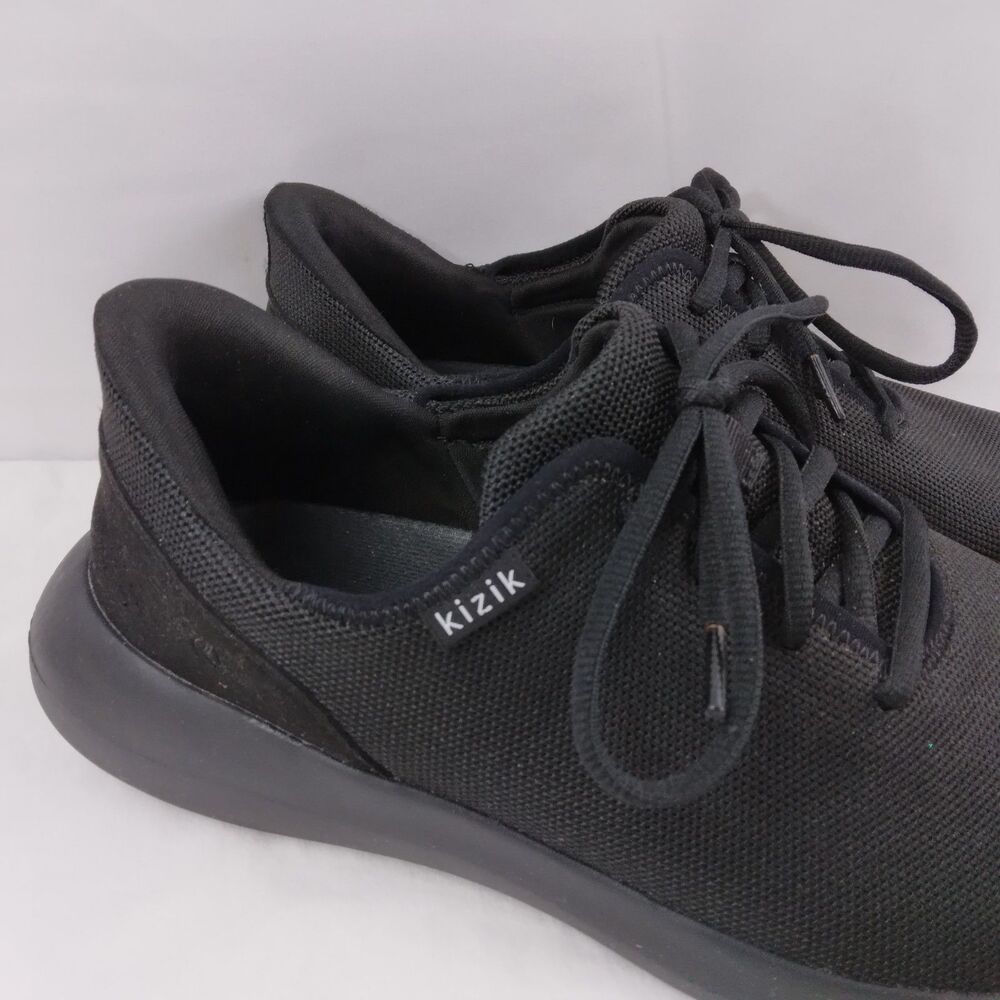 Kizik Madrid Eco Knit Shoes Black Hands Free Lace Up Men's 10.5 W Women's  12 W - Picture 2 of 13